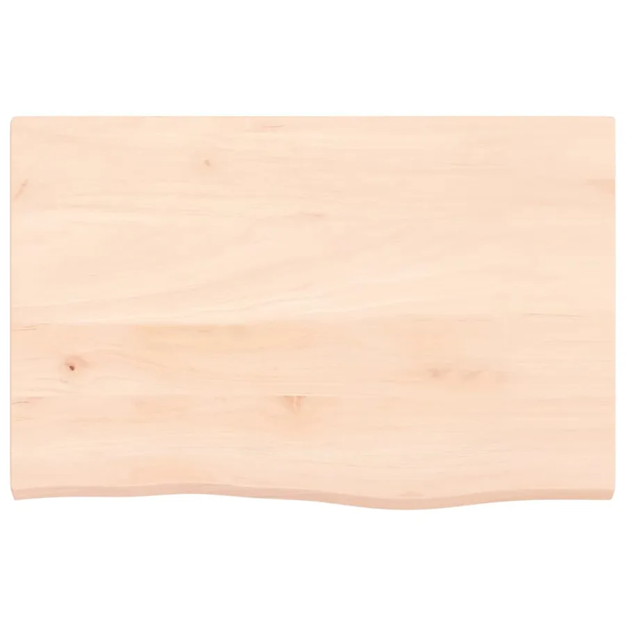 Étagère de vasque murale acier et bois de chêne massif - 8