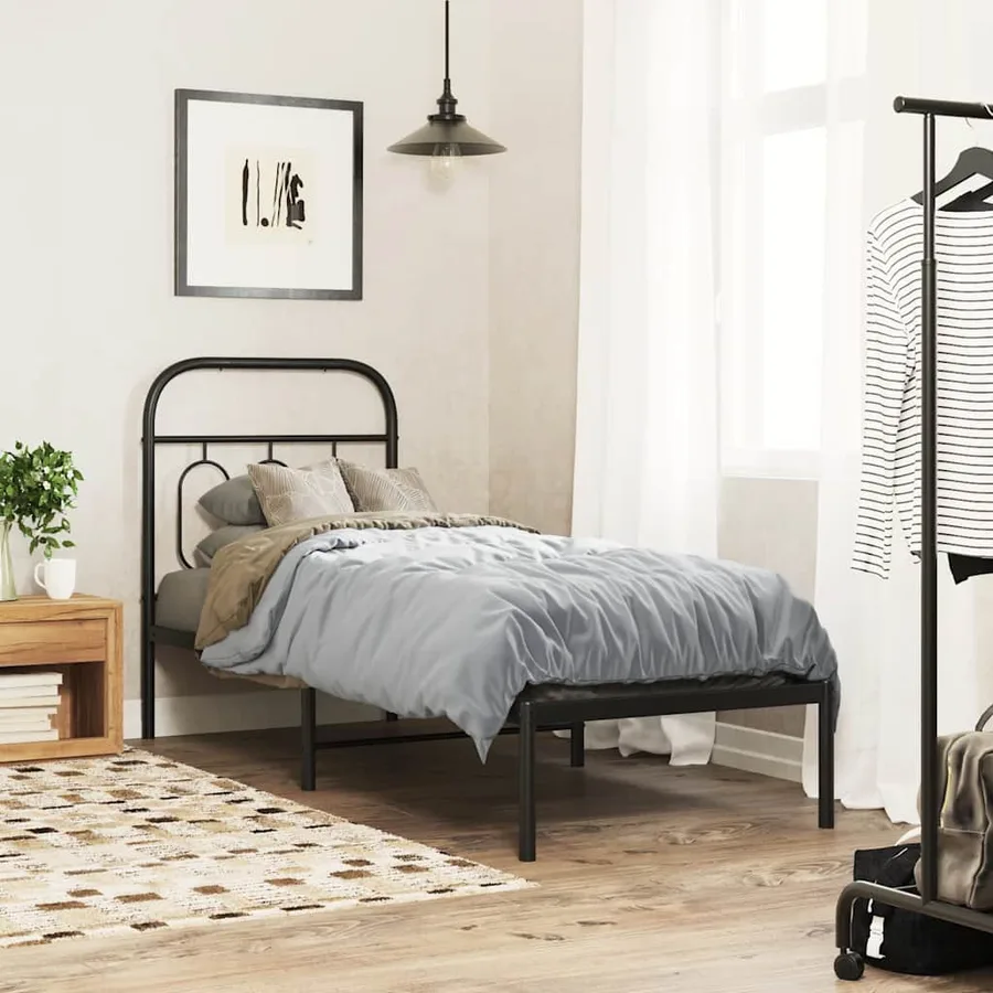 Tête de lit de remplacement métal noir 75 cm - 3
