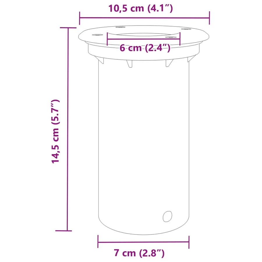 Lampes au sol d'extérieur ronde aluminium moulé sous pression - 7