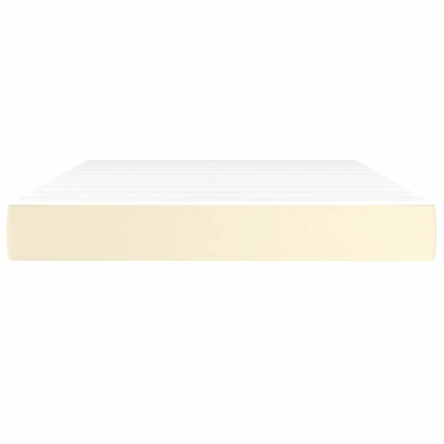 Matelas de lit à ressorts ensachés fermeté moyenne Crème 140x190x20 cm - 3