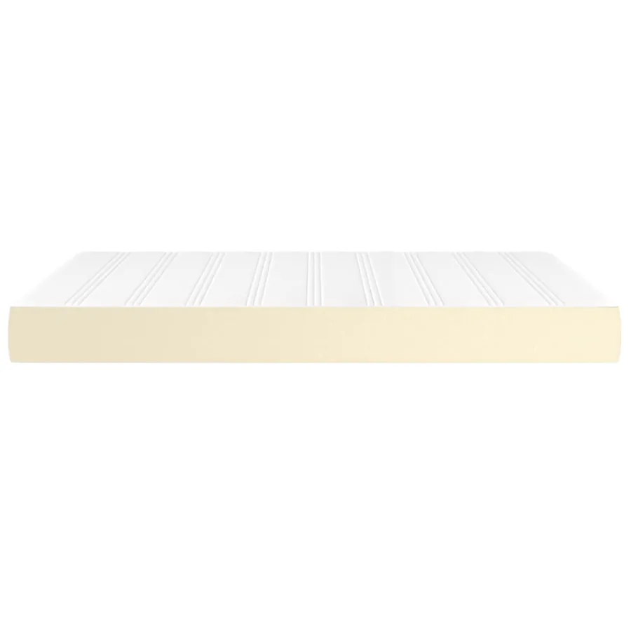 Matelas de lit à ressorts ensachés fermeté moyenne Crème 140x190x20 cm - 4