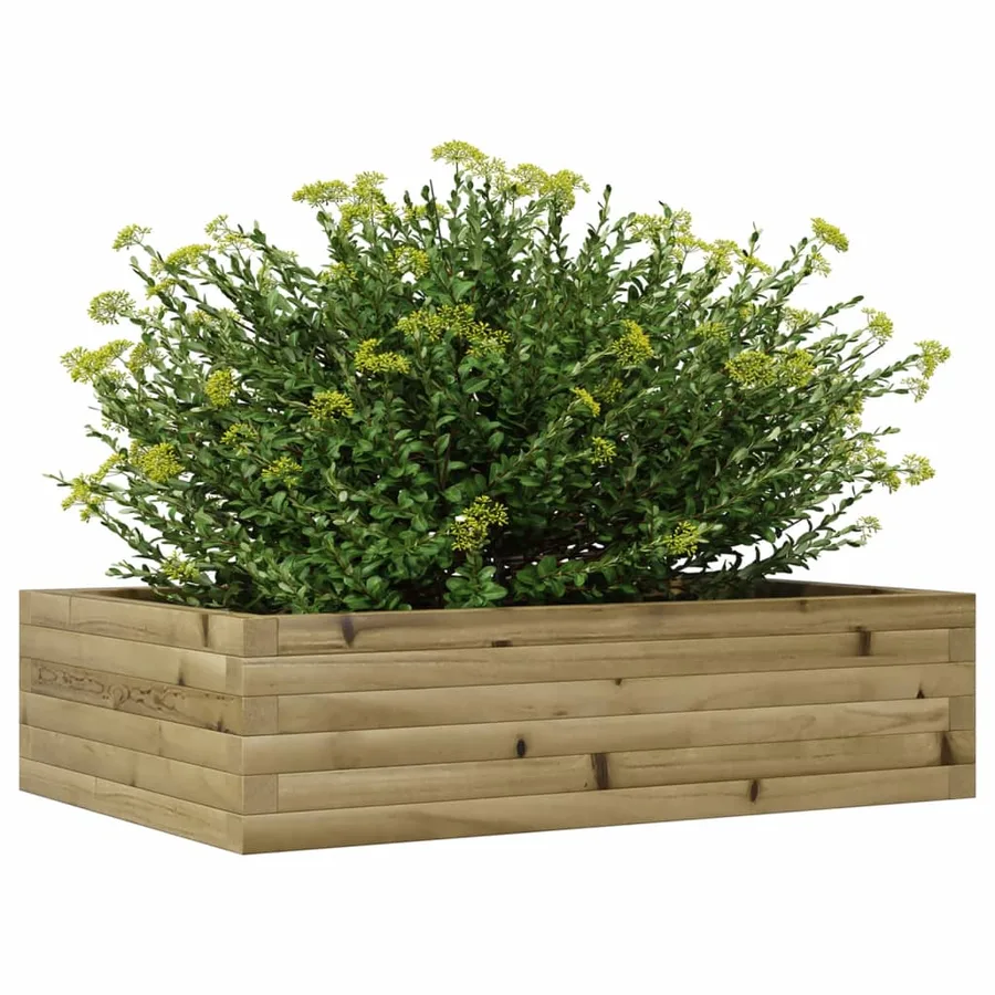 Jardinière 90x60x23 cm bois de pin imprégné - 4
