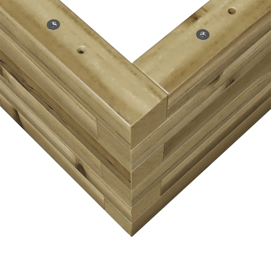 Jardinière 90x60x23 cm bois de pin imprégné - 8