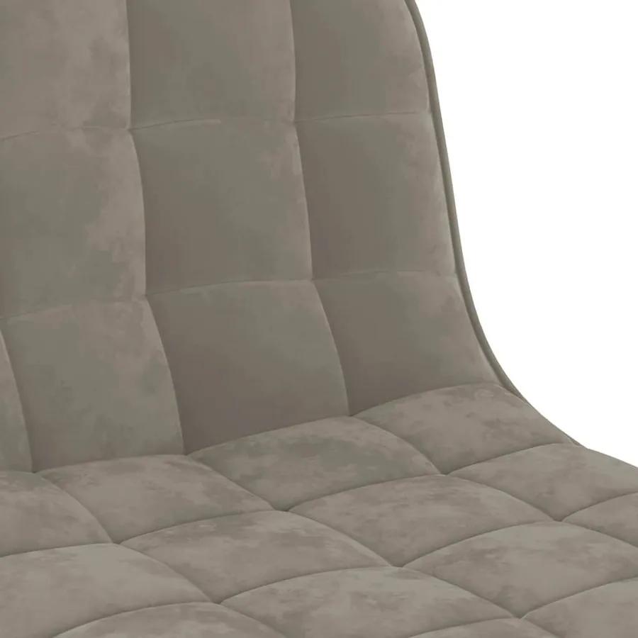 Tabouret de bar Gris clair Velours - 7