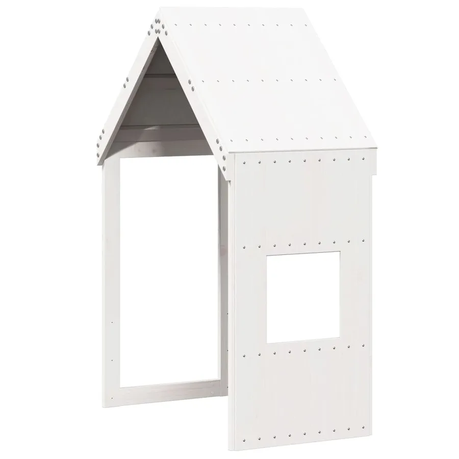 Lit superposé sans matelas blanc 90x190 cm bois de pin massif - 6