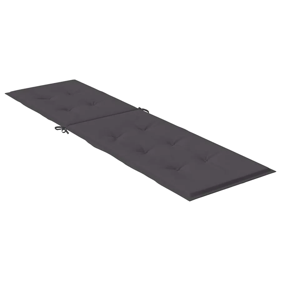 Coussin de chaise longue anthracite mélangé (75+105) x 50 x 4 cm - 4