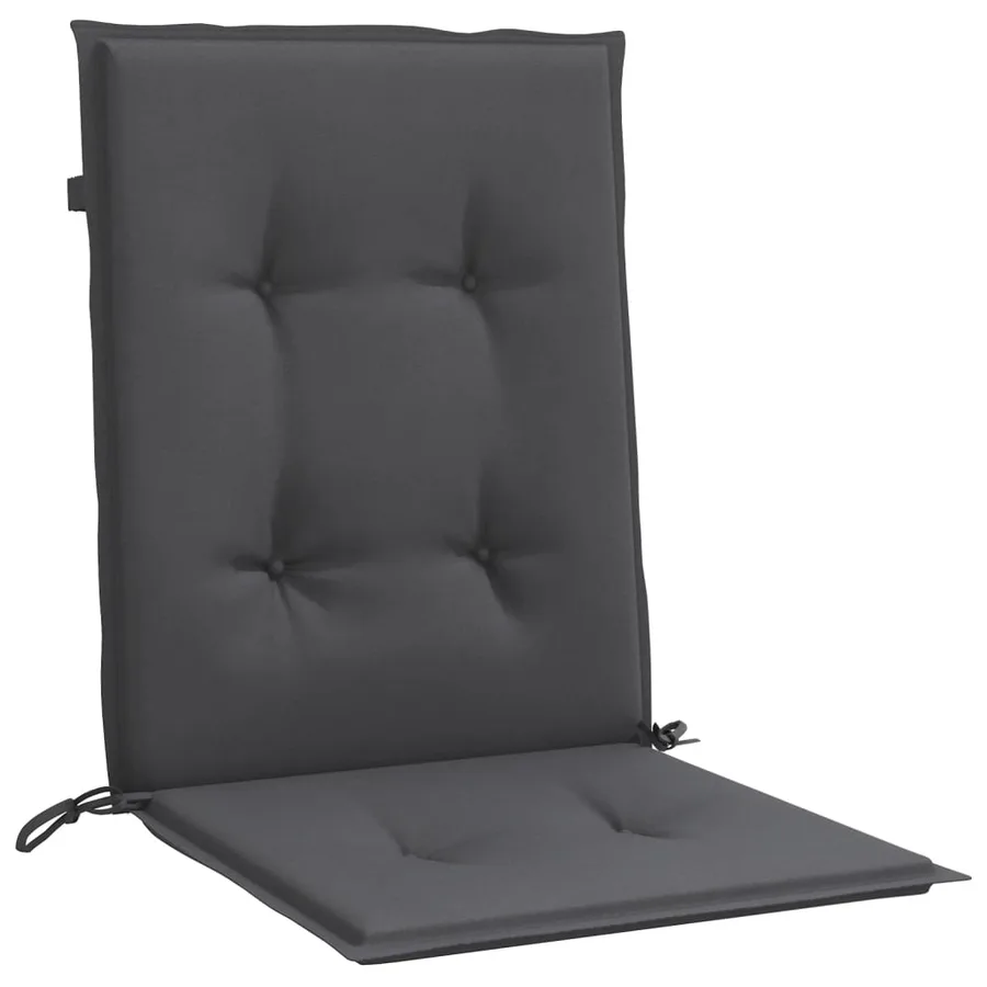 Coussins de chaise à dossier bas lot de 6 anthracite mélangé - 5