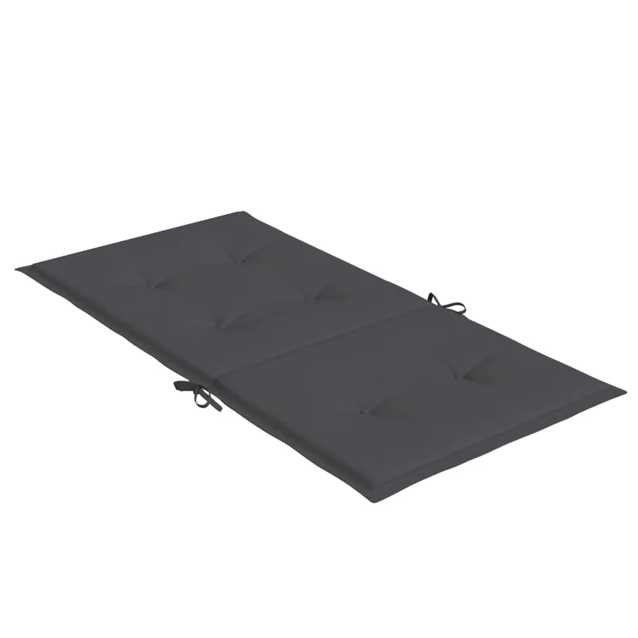 Coussins de chaise à dossier bas lot de 6 anthracite mélangé - 6