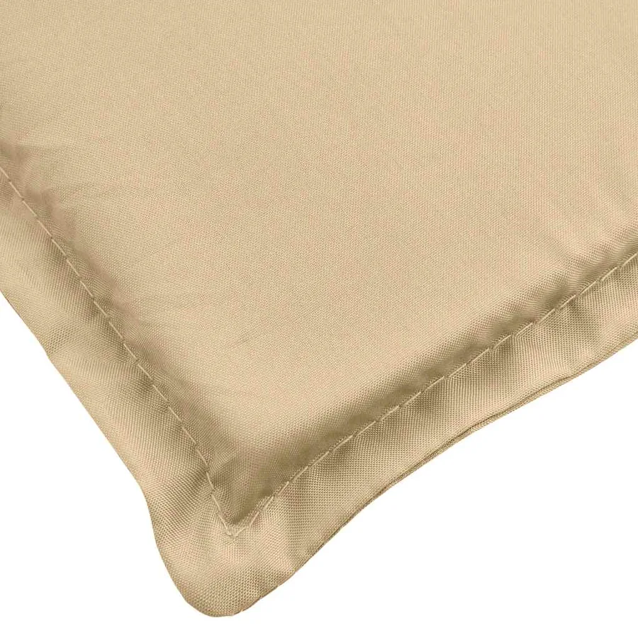 Coussin de chaise longue beige mélangé (75+105) x 50 x 4 cm tissu - 6