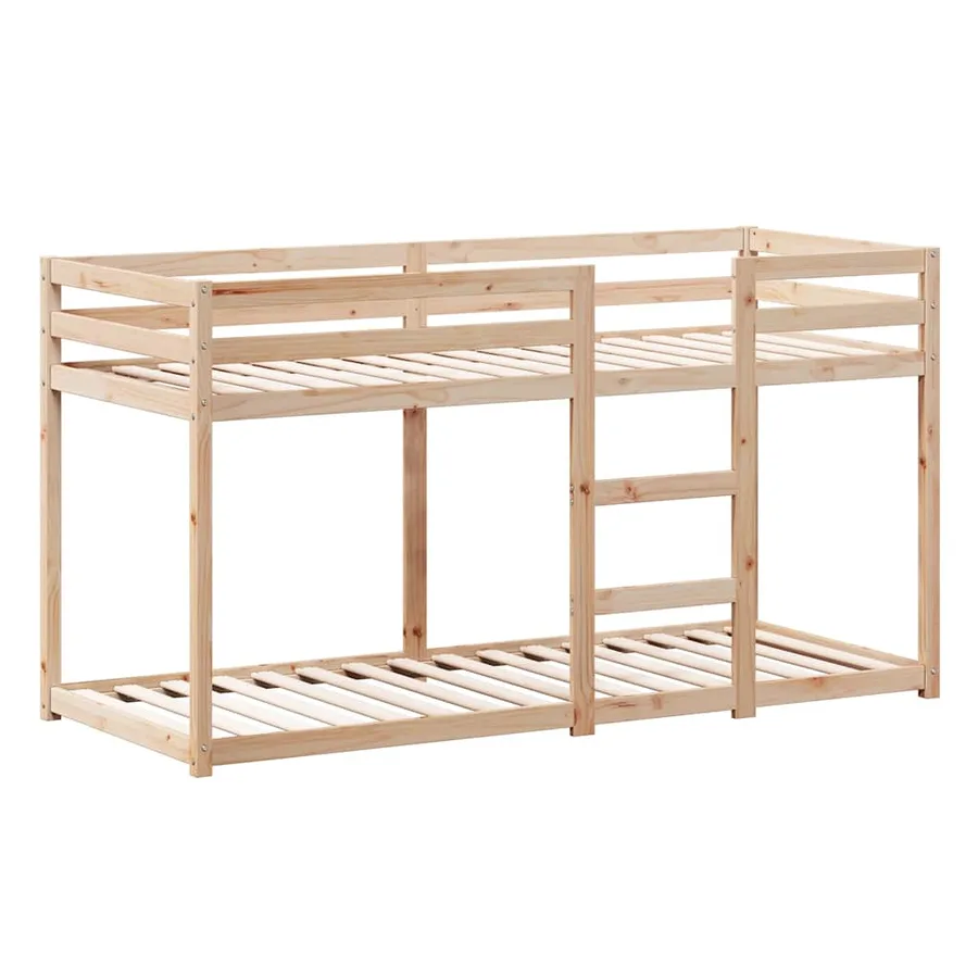 Lit superposé sans matelas 80x200 cm bois de pin massif - 7