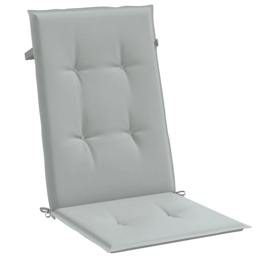 Coussins de chaise à dossier haut lot de 2 gris clair mélangé - 5