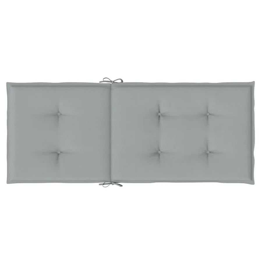 Coussins de chaise à dossier haut lot de 2 gris clair mélangé - 7