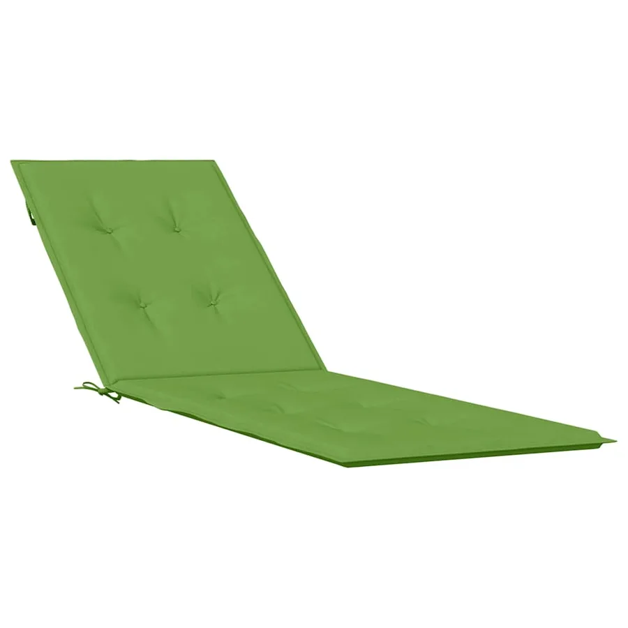 Coussin de chaise longue vert mélangé (75+105) x 50 x 4 cm tissu - 2