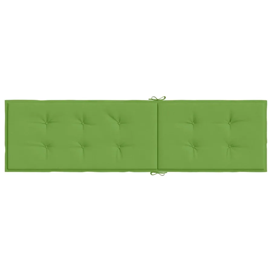 Coussin de chaise longue vert mélangé (75+105) x 50 x 4 cm tissu - 5