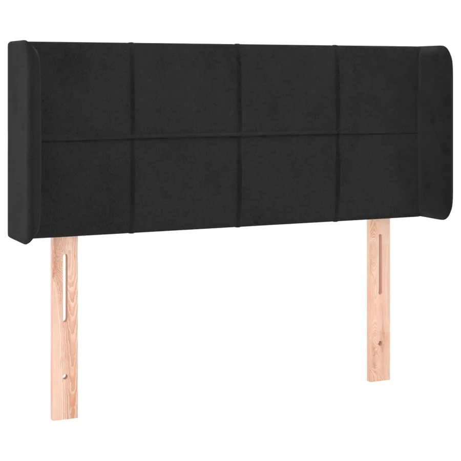 Tête de lit à LED Noir 83x16x78/88 cm Velours - 3