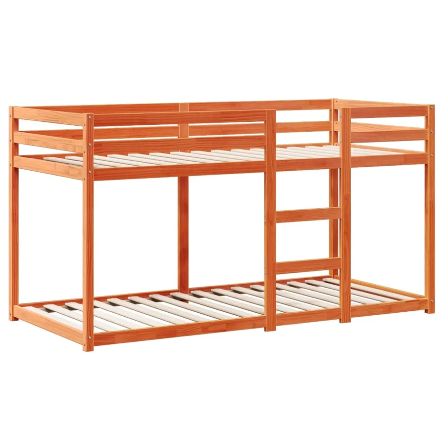 Lit superposé sans matelas cire marron 90x200 cm pin massif - 5
