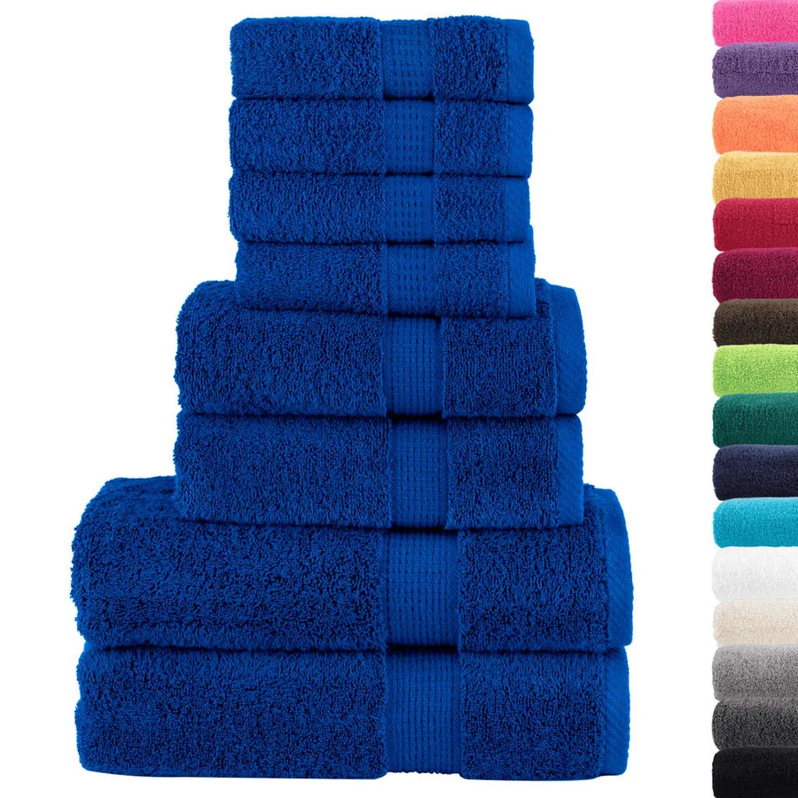 Ensemble de serviettes de qualité supérieure SOLUND 8 pcs bleu - 2