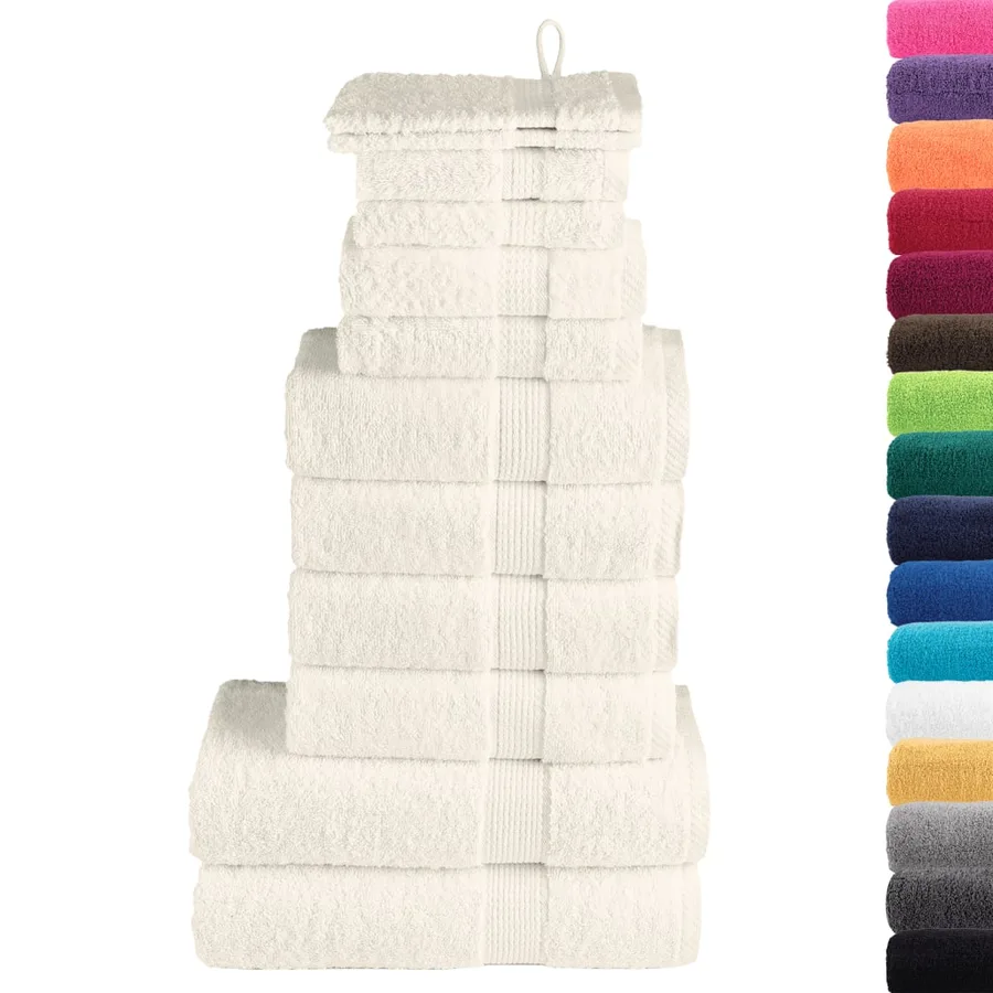 Ensemble de serviettes de qualité supérieure SOLUND 12pcs crème - 2