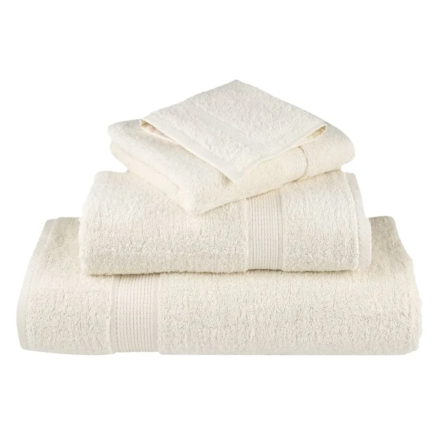 Ensemble de serviettes de qualité supérieure SOLUND 12pcs crème - 4