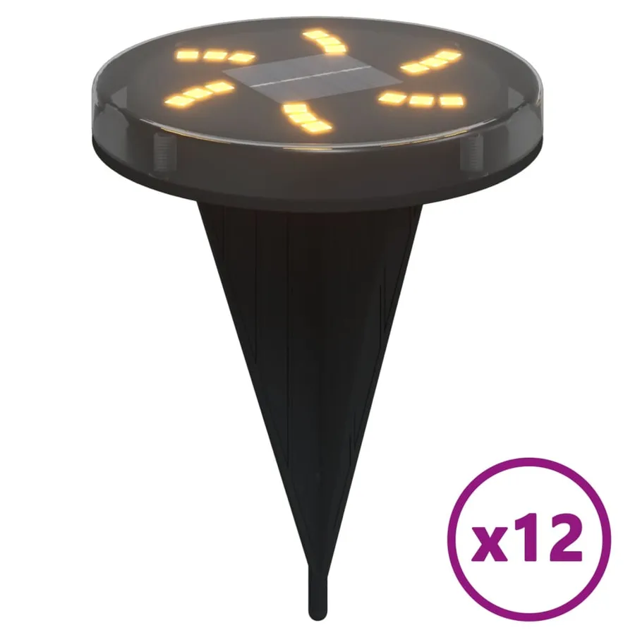Lampes solaires de sol et piquets de sol extérieur 12 pcs - 2