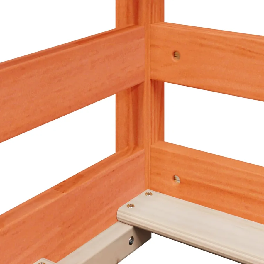 Lit superposé sans matelas cire marron 90x190 cm pin massif - 9