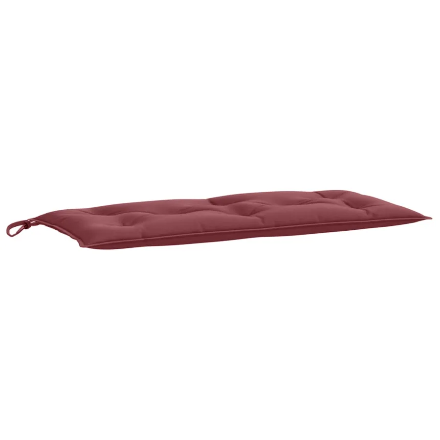 Coussins de banc de jardin lot de 2 rouge bordeaux mélangé - 5