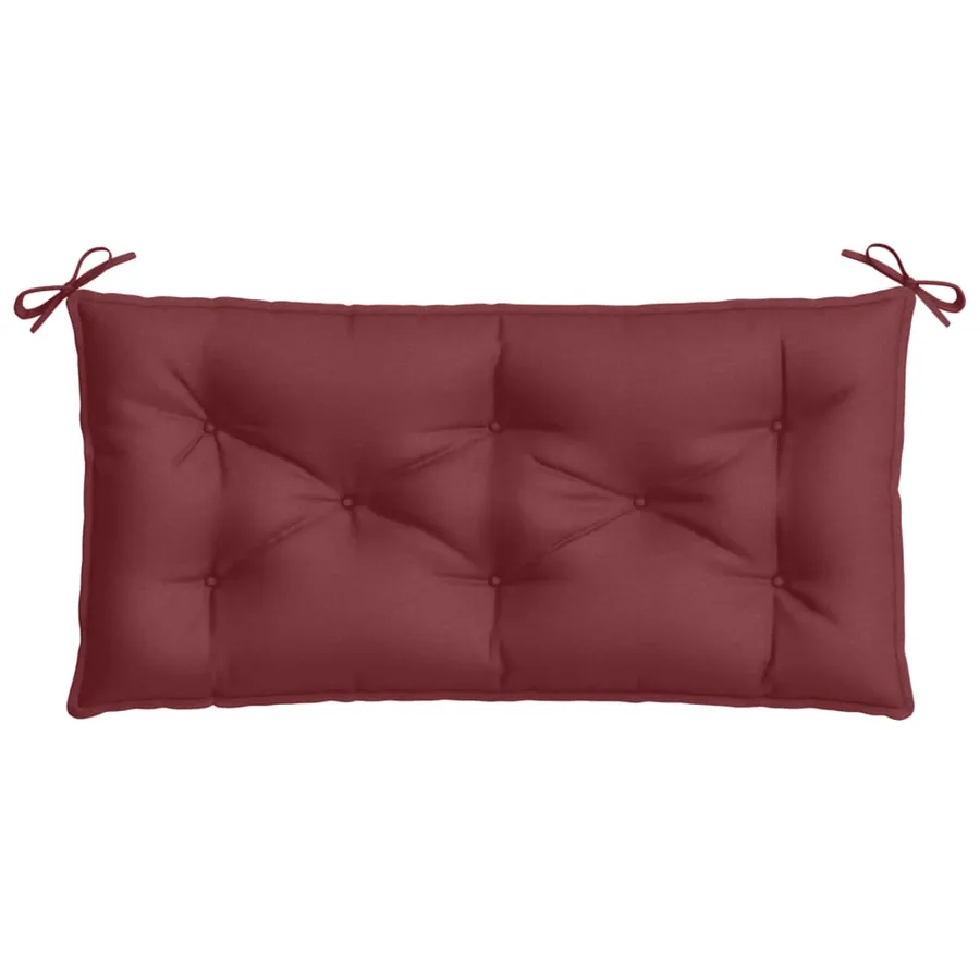 Coussins de banc de jardin lot de 2 rouge bordeaux mélangé - 6