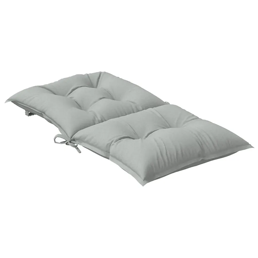 Coussins de chaise à dossier bas lot de 4 gris clair mélangé - 6