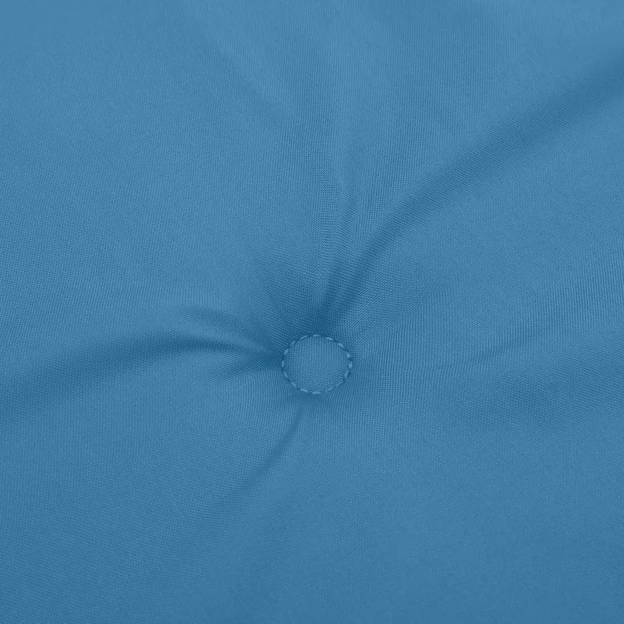 Coussin de banc de jardin bleu mélangé 150x50x7 cm tissu - 6