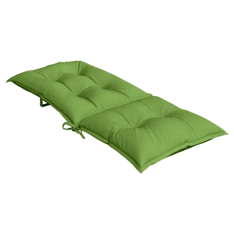 Coussins de chaise à dossier haut lot de 6 vert mélangé tissu - 6