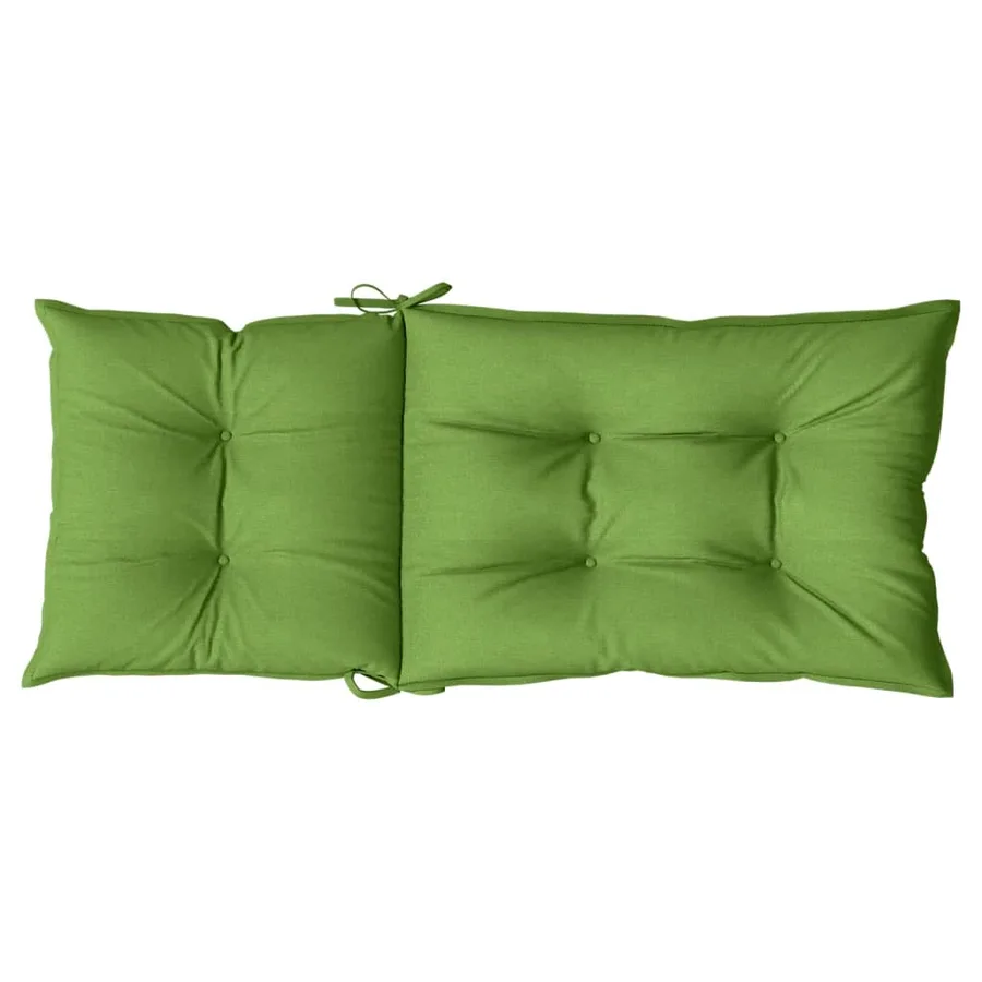 Coussins de chaise à dossier haut lot de 6 vert mélangé tissu - 7