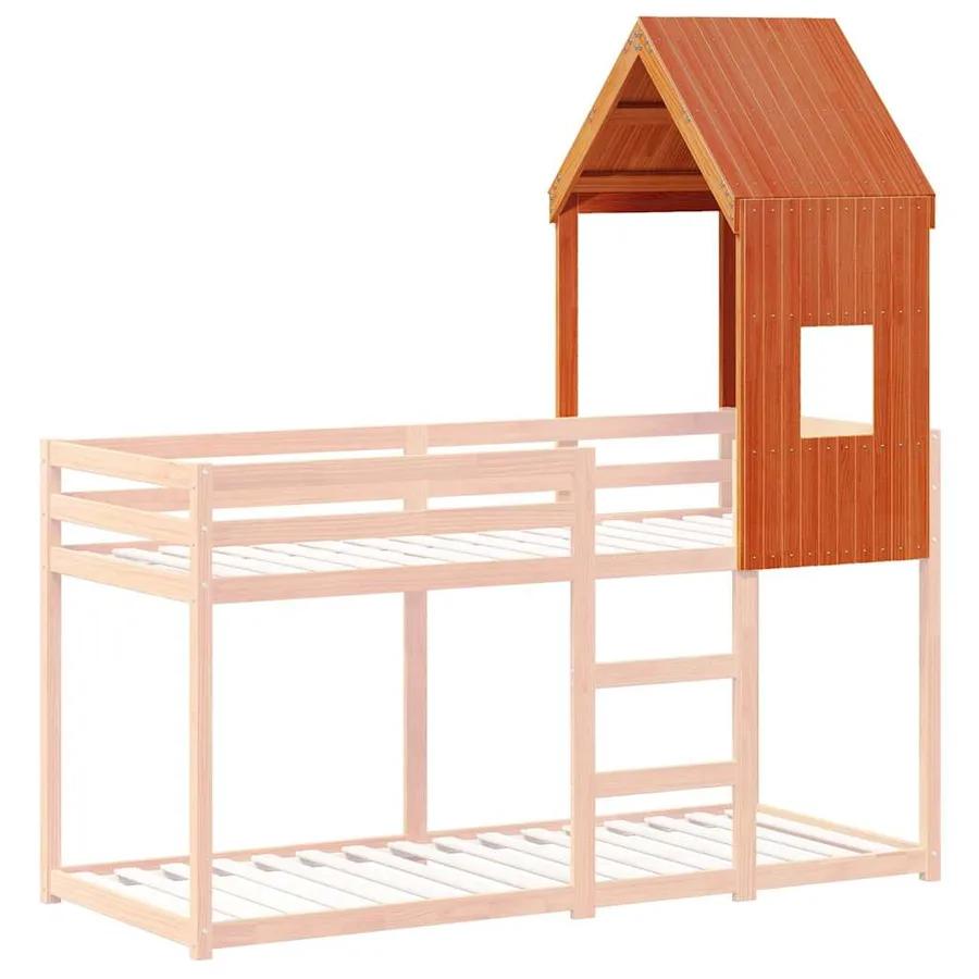 Toit de lit pour enfants 60x89x134,5 cm bois de pin massif - 3