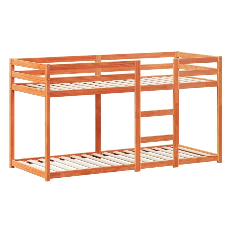 Lit superposé sans matelas cire marron 80x200 cm pin massif - 7