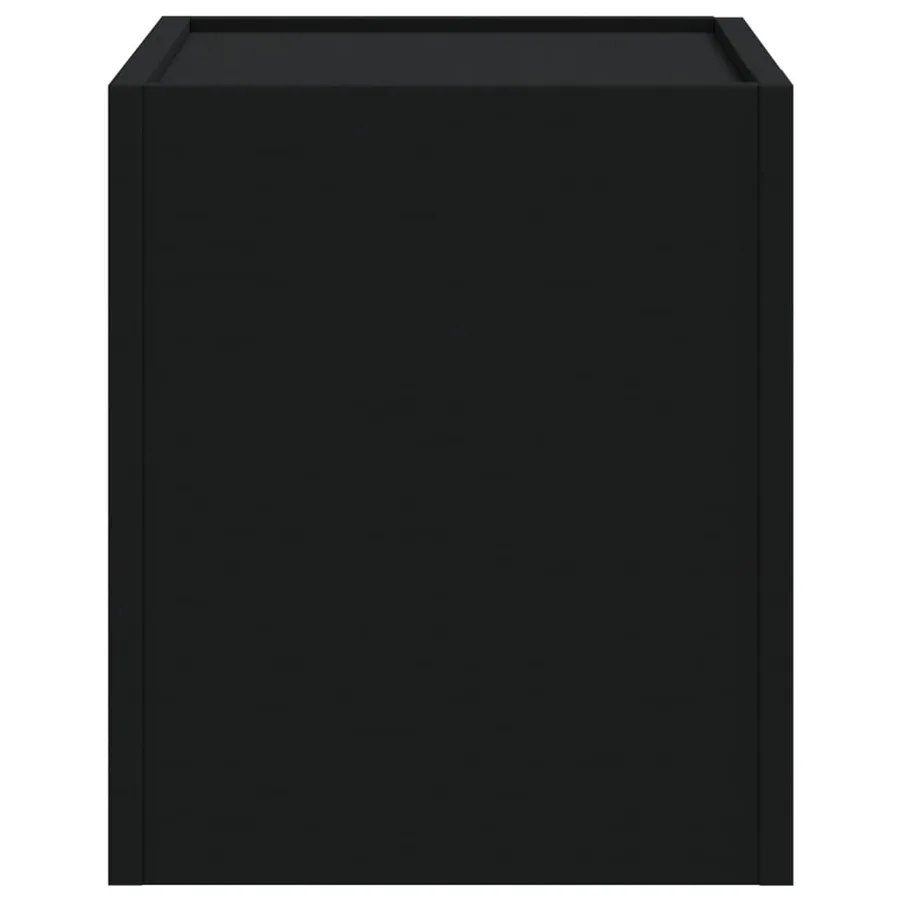 Table de chevet murale noir 45x30x35 cm - 5