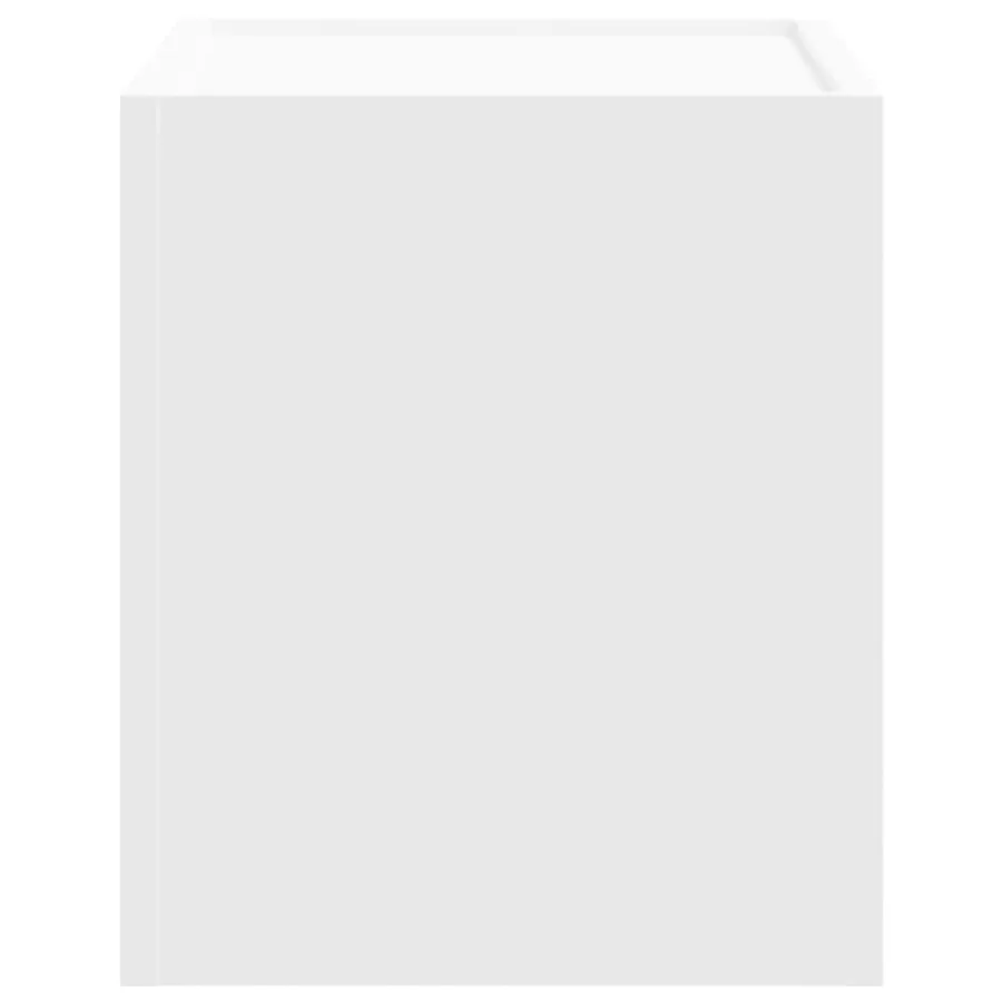 Table de chevet murale blanc 45x30x35 cm - 5