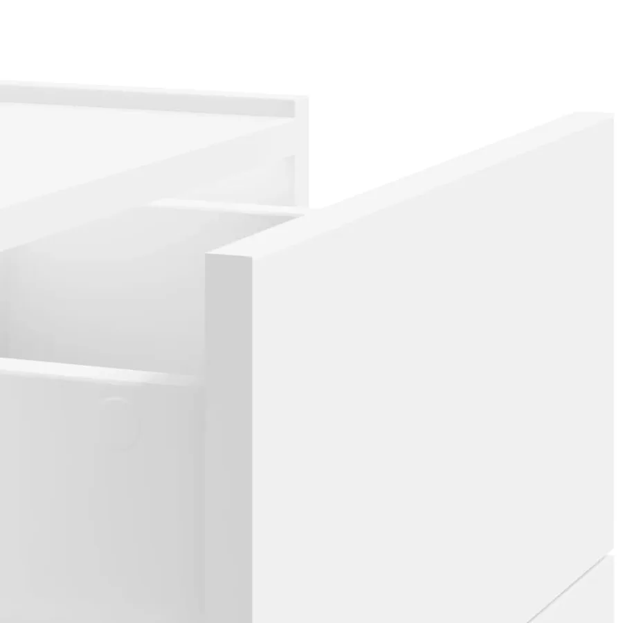 Table de chevet murale blanc 45x30x35 cm - 9