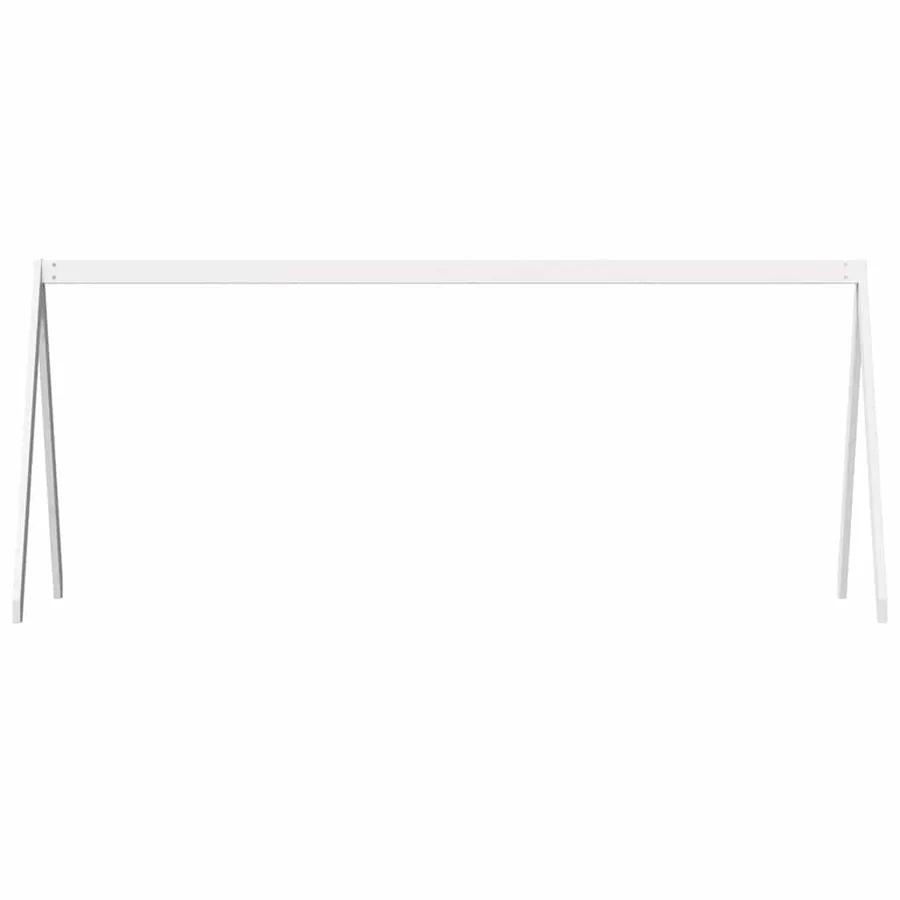 Toit de lit pour enfants blanc 199x80,5x88cm bois de pin massif - 4
