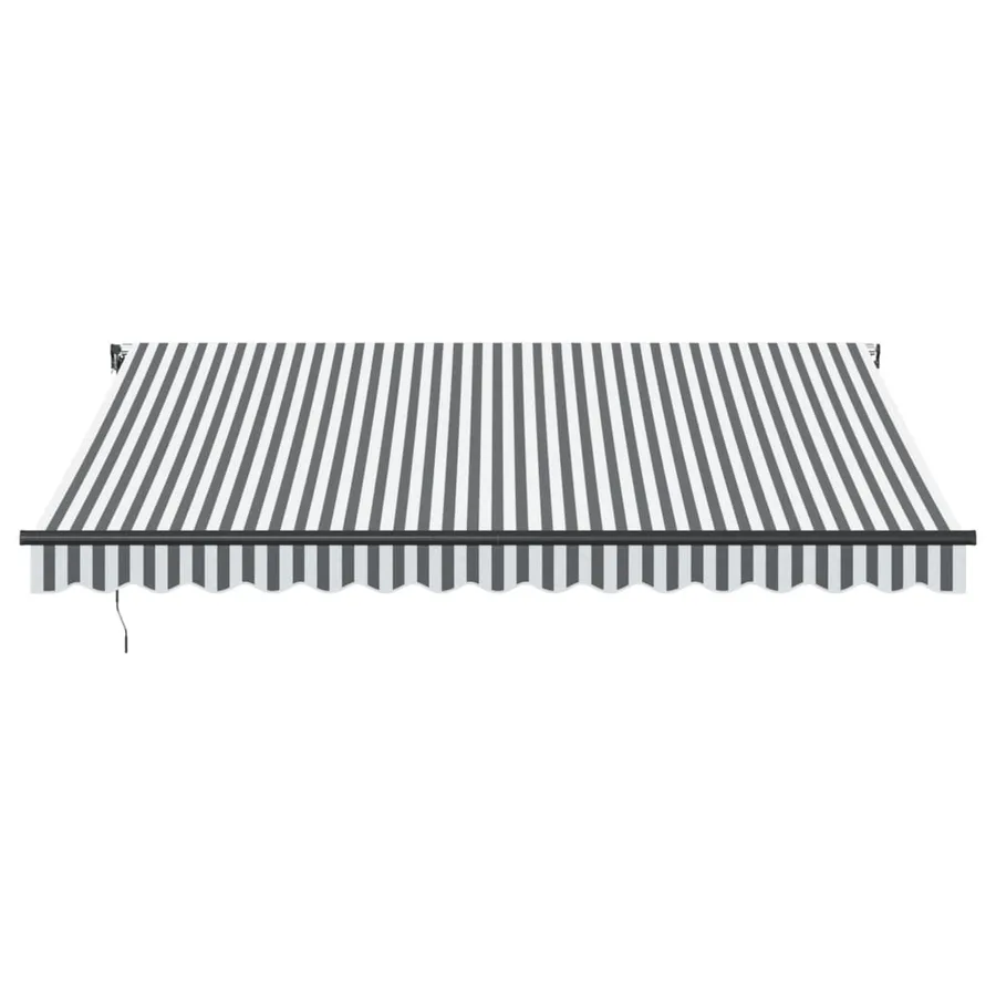 Auvent rétractable automatique anthracite et blanc 400x350 cm - 3