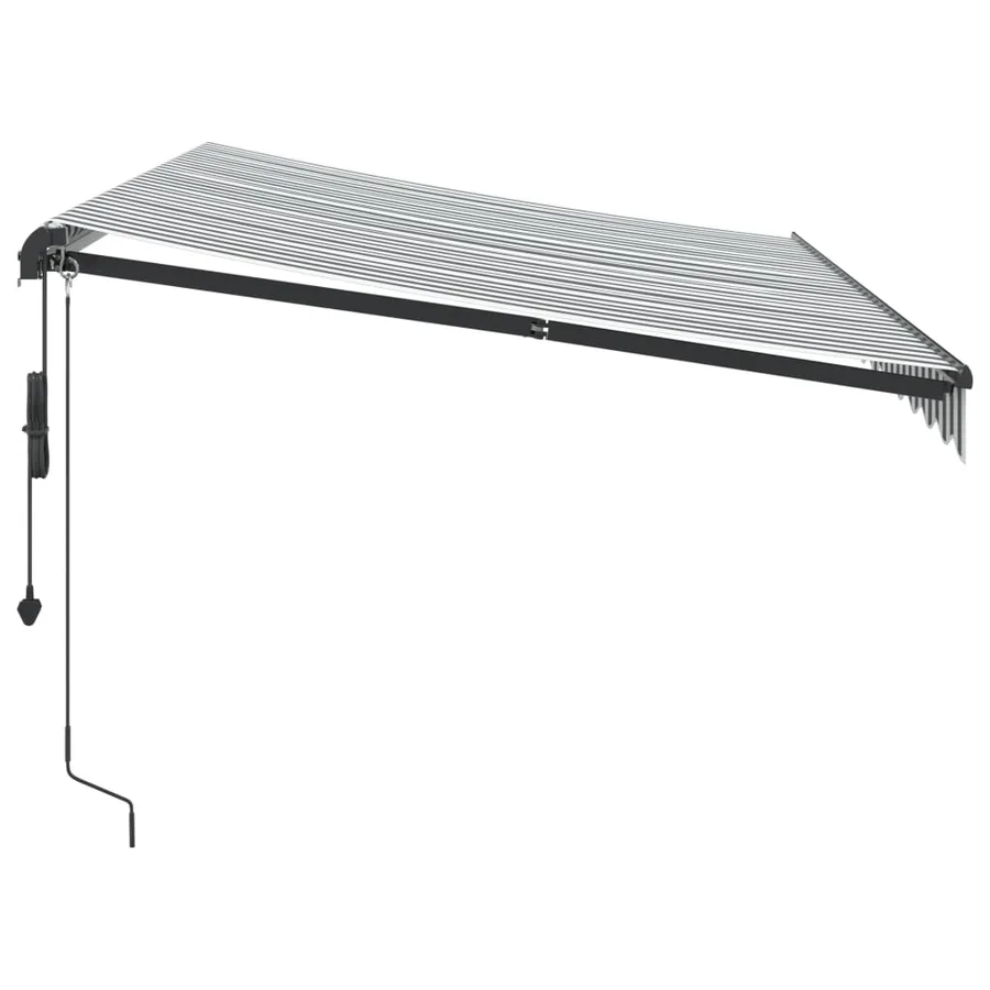 Auvent rétractable automatique anthracite et blanc 350x250 cm - 4
