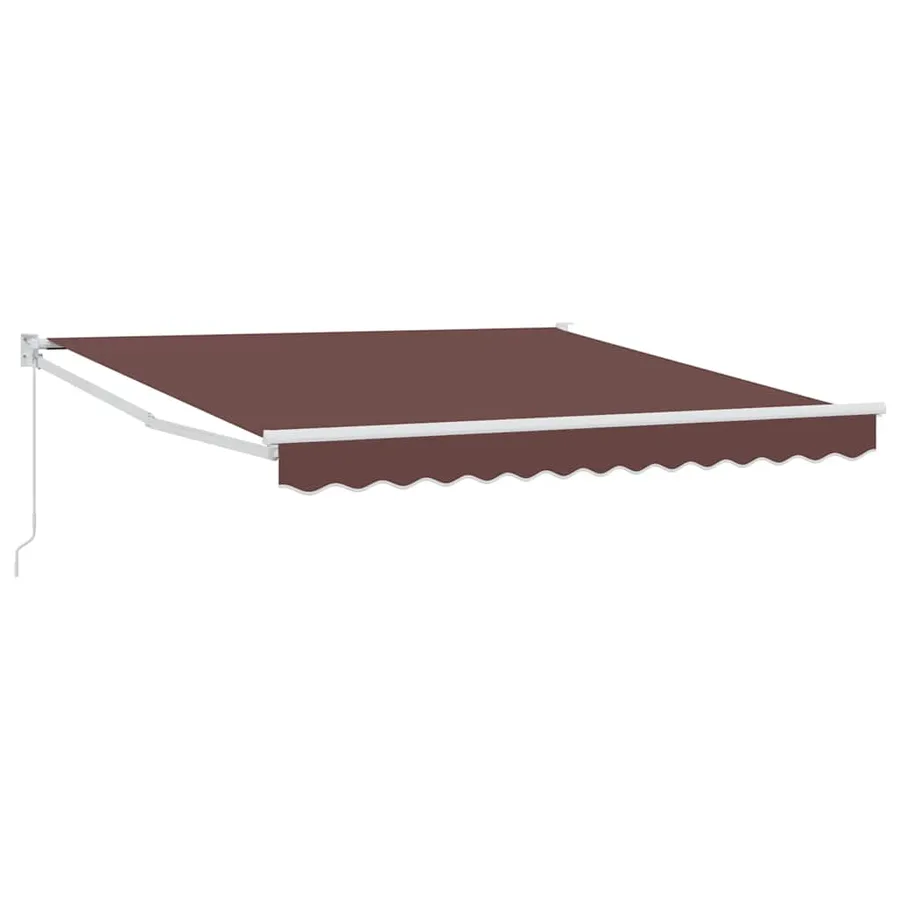 Auvent manuel rétractable marron 300x250 cm - 2