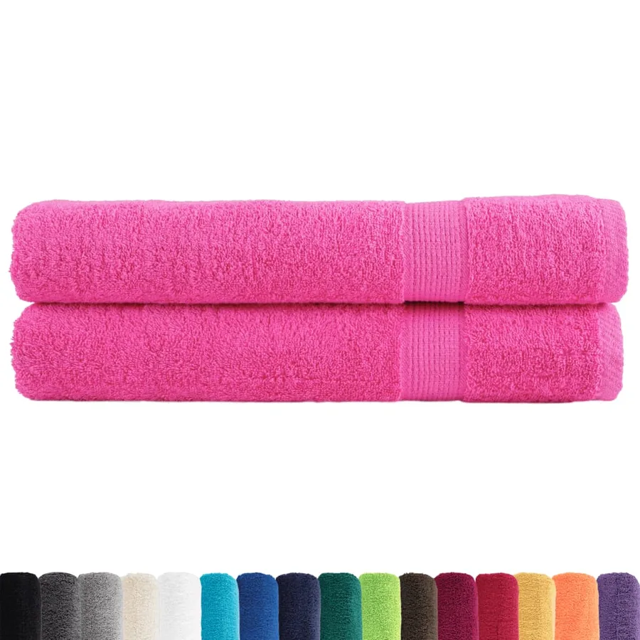 Serviettes de qualité supérieure SOLUND 2 pcs rose 600 g/m² - 2