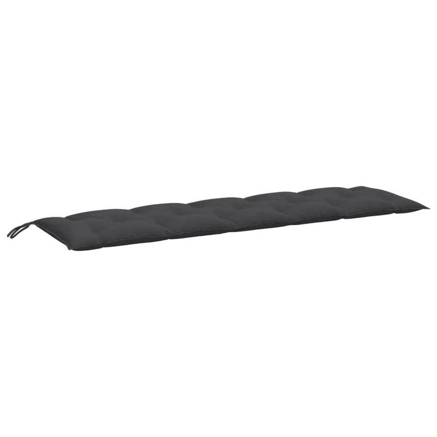 Coussins de banc de jardin lot de 2 anthracite mélangé tissu - 5