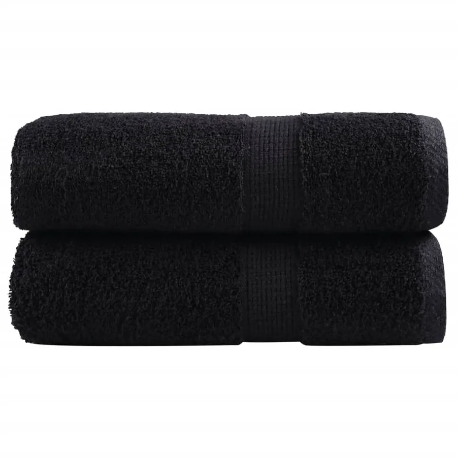Serviettes d'invité de qualité supérieure SOLUND 2 pcs noir