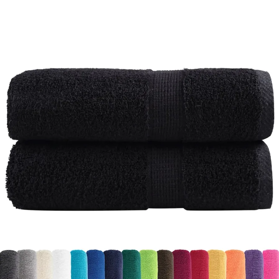 Serviettes d'invité de qualité supérieure SOLUND 2 pcs noir - 2