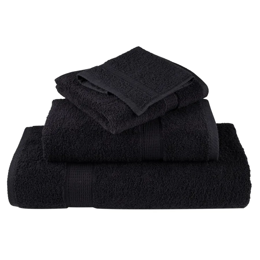 Serviettes d'invité de qualité supérieure SOLUND 2 pcs noir - 4