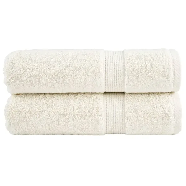 Serviettes de douche de qualité supérieure SOLUND 2 pcs crème