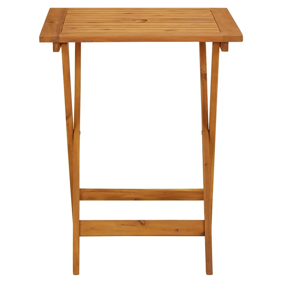 Ensemble de bistro 3 pcs noir polypropylène et bois massif - 6