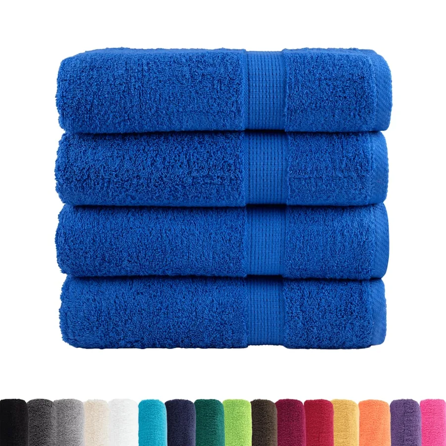 Essuie-mains de qualité supérieure SOLUND 4 pcs bleu 600 g/m² - 2