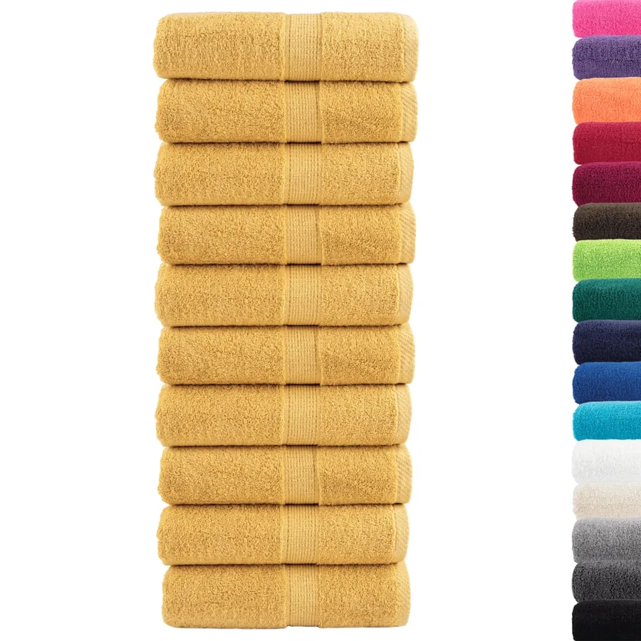 Serviettes d'invité de qualité supérieure SOLUND 10 pcs doré - 2
