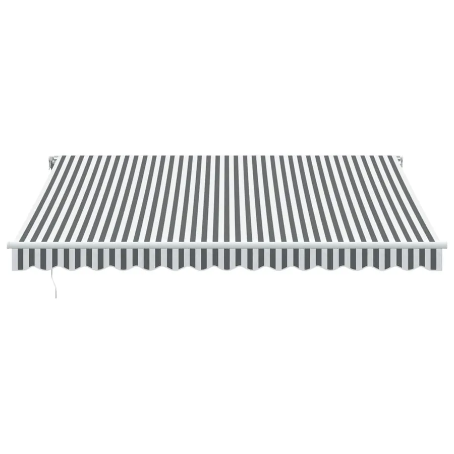 Auvent rétractable automatique anthracite et blanc 400x350 cm - 3